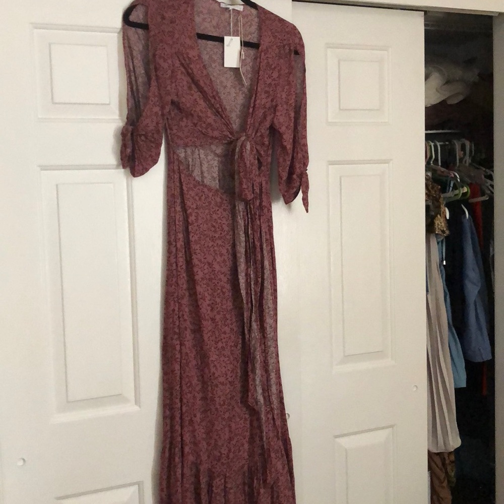 Olivaceous maxi dress
